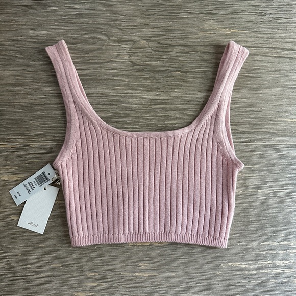Wilfred | Tops | Aritziawilfred Light Pink Ribbed Tank Top | Poshmark